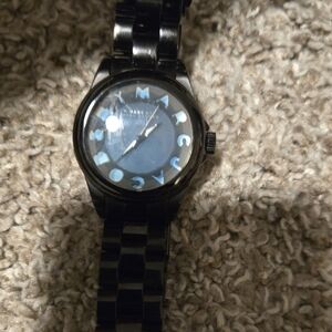 Marc Jacobs Black Watch with Blue Accents